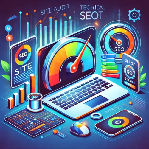 Illustration representing Technical SEO