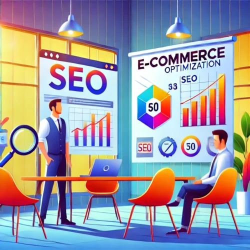 Illustration representing e-commerce optimization