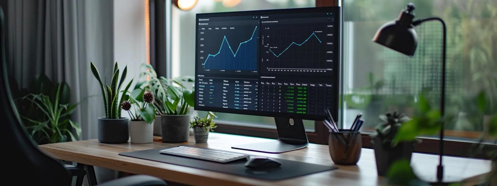 a sleek, modern website dashboard displayed on a high-resolution monitor, with dynamic graphs and speed metrics highlighted, capturing the critical relationship between site speed and seo performance in a vibrant, professional workspace.